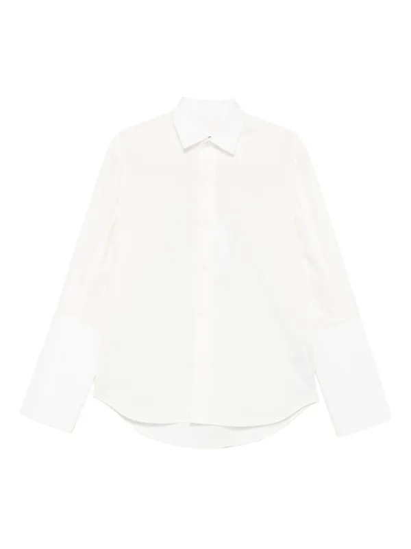 MM6 Maison Margiela Long-sleeved Shirt in White
