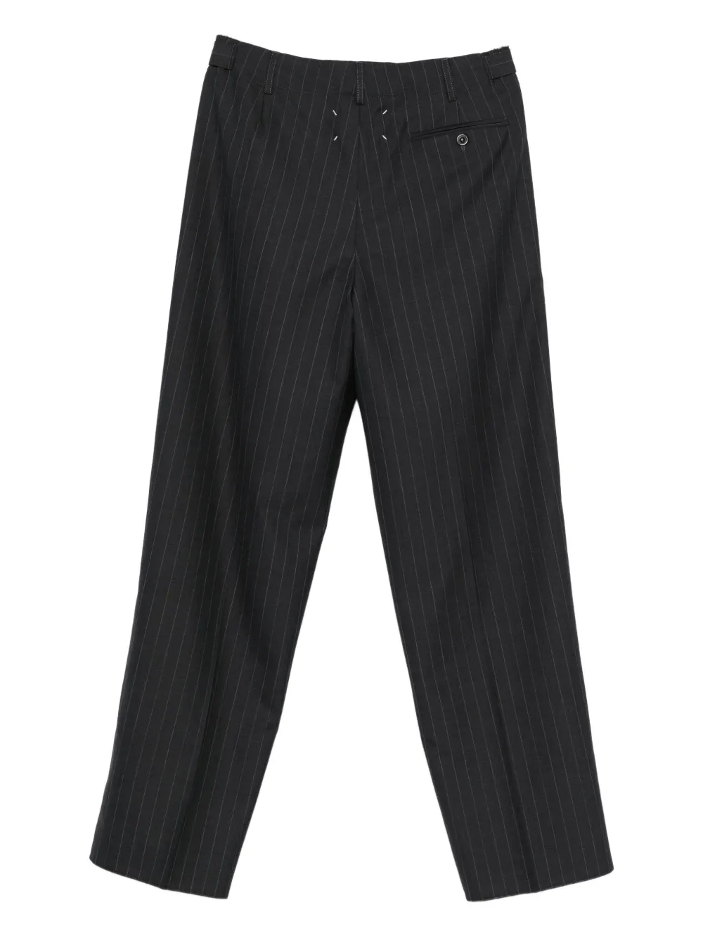 Maison Margiela pinstripe drawstring trousers - Grijs