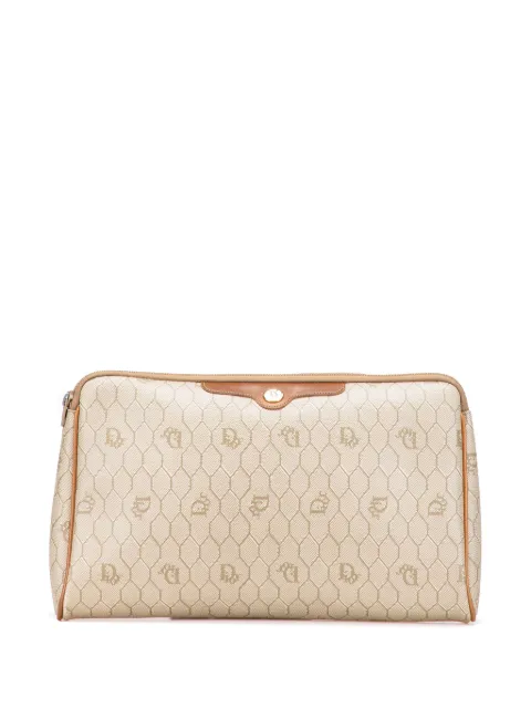 Christian Dior Pre-Owned 20th Century Honeycomb Coated Canvas clutch bag