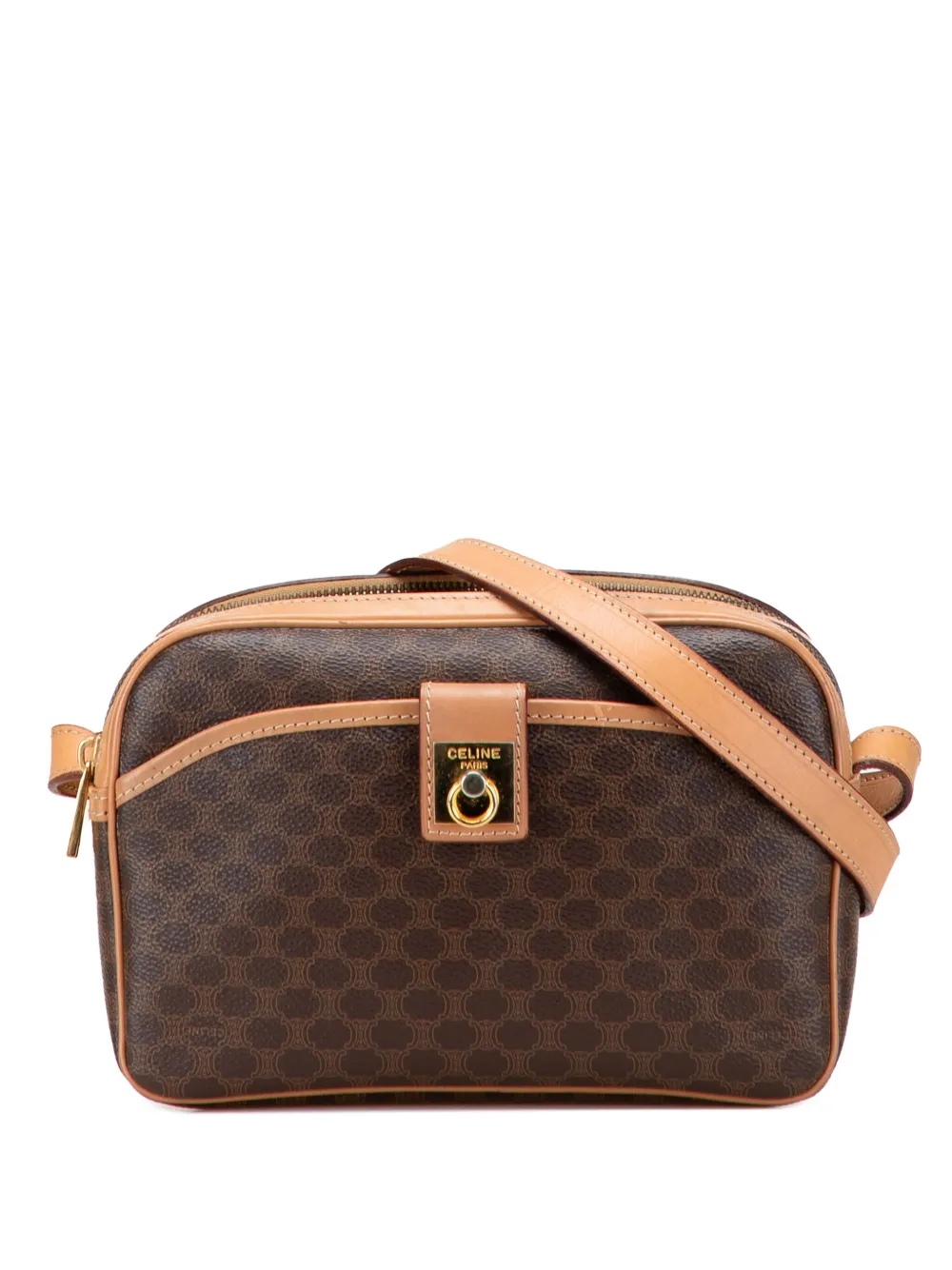Céline Pre-Owned 2014 Macadam Coated Canvas crossbody bag - ブラウン Céline Pre-Owned 2014 Macadam Coated Canvas crossbody bag - ブラウン