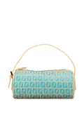 Fendi Pre-Owned 2000-2010 Zucchino Canvas Barrel Pochette handbag - Blue