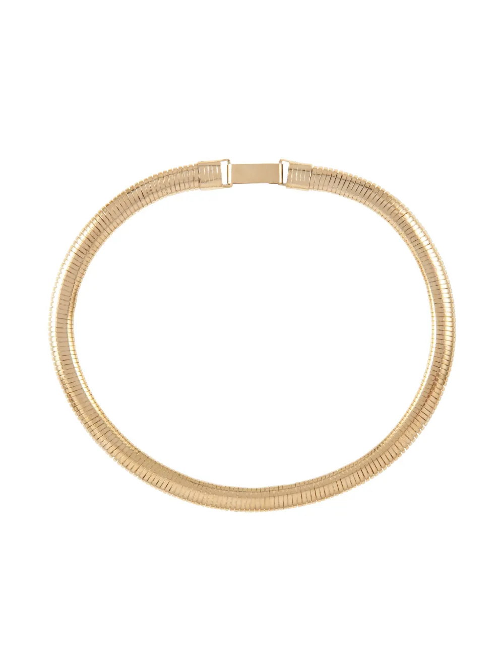 Susan Caplan Vintage 1980s textured flex necklace | Gold | Image 1