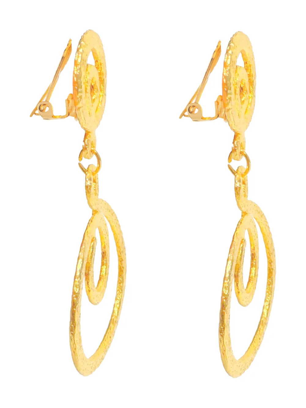 Susan Caplan Vintage 1980s stylised clip-on earrings | Image 2