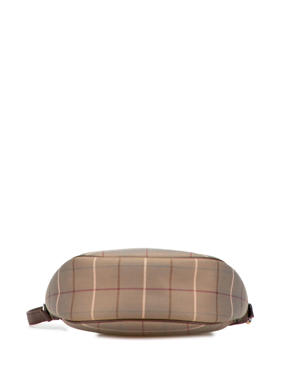Pre-owned Burberry 20th Century Vintage Check Canvas Crossbody Bag In Brown