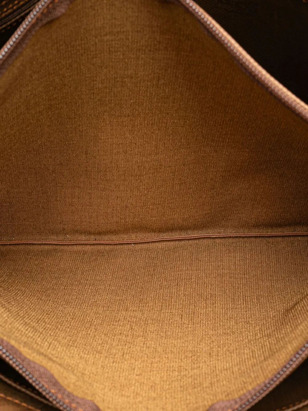 Pre-owned Burberry 20th Century Haymarket Check Canvas Tote Bag In Brown