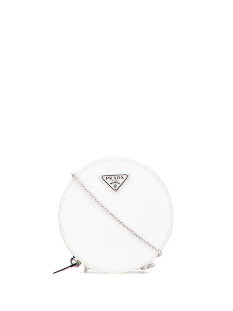 Prada Pre-Owned 2013-2025 Spazzolato Round Chain Coin crossbody bag