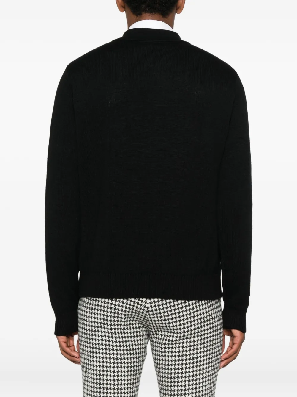 Ernest W Baker Cable-knit Zip-front Sweater In Black