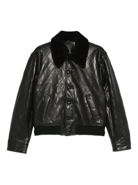 Ernest W. Baker quilted leather jacket