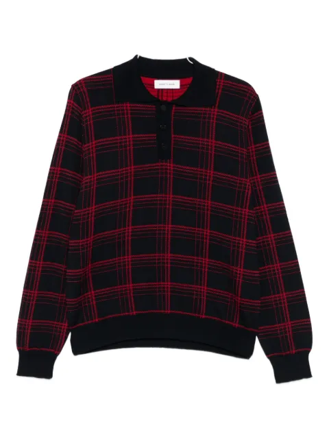 Ernest W. Baker checked polo shirt 