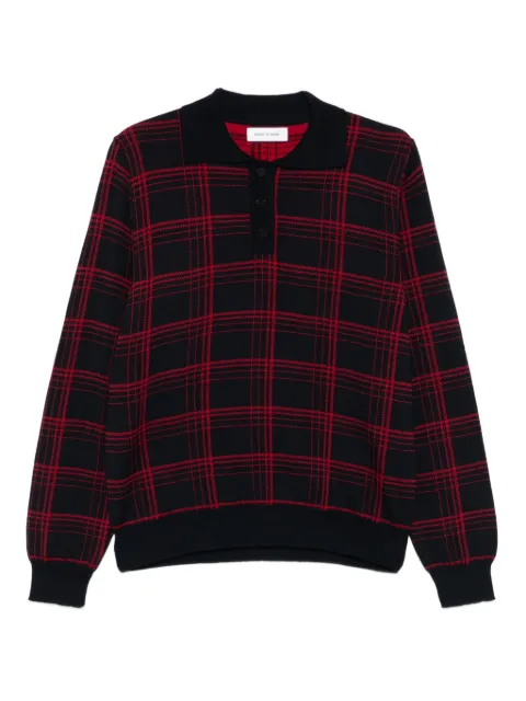 Ernest W. Baker checked polo shirt 