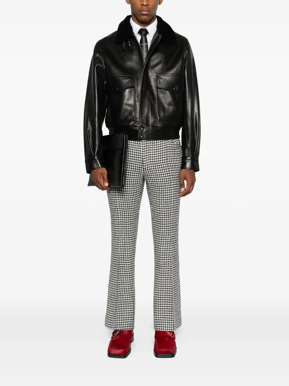 Ernest W. Baker flap-pocket leather jacket | Leather Jackets | Image 2
