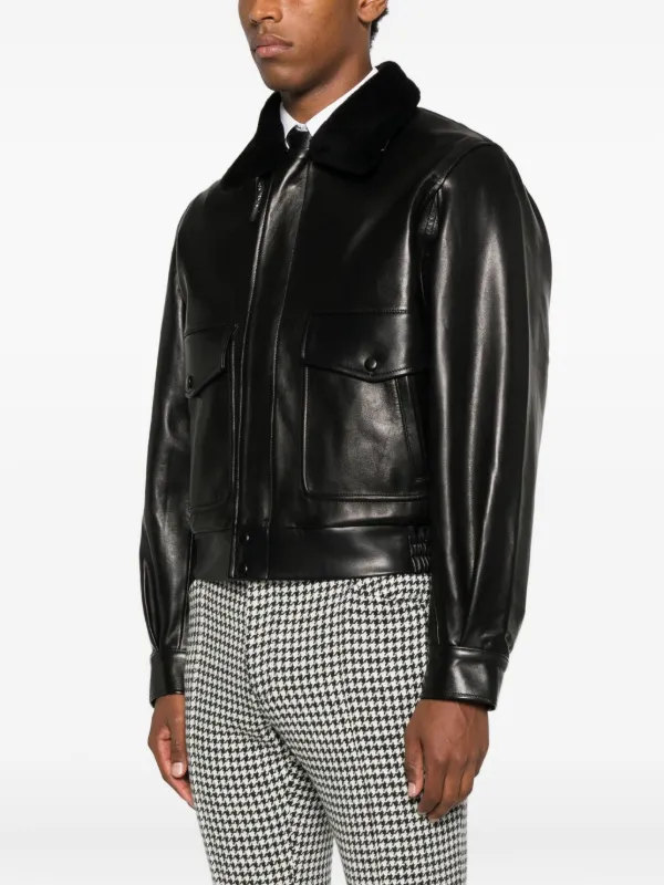 Earnest.w.Baker ハリントン　ジャケット　レザー　jacket LEATHER WESTERN HARRINGTON JACKET - GOLD STUDDED — ERNEST W