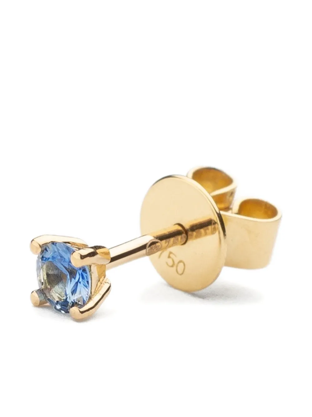 We By Whitebird 18k Yellow Gold Solitaire Sapphire Earring In Gold