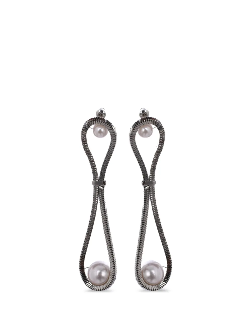 Rosantica Aurea pearl drop earrings - Argento
