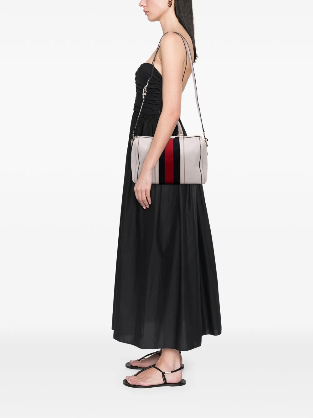 Gucci Pre-Owned 2016-2025 Medium Calfskin Web Joy Boston Bag satchel | Pre-Owned | Image 2