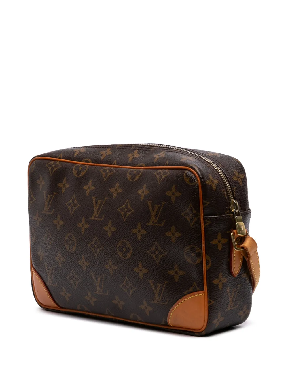 Pre-owned Louis Vuitton 2007 Monogram Trocadero 27 Crossbody Bag In Brown