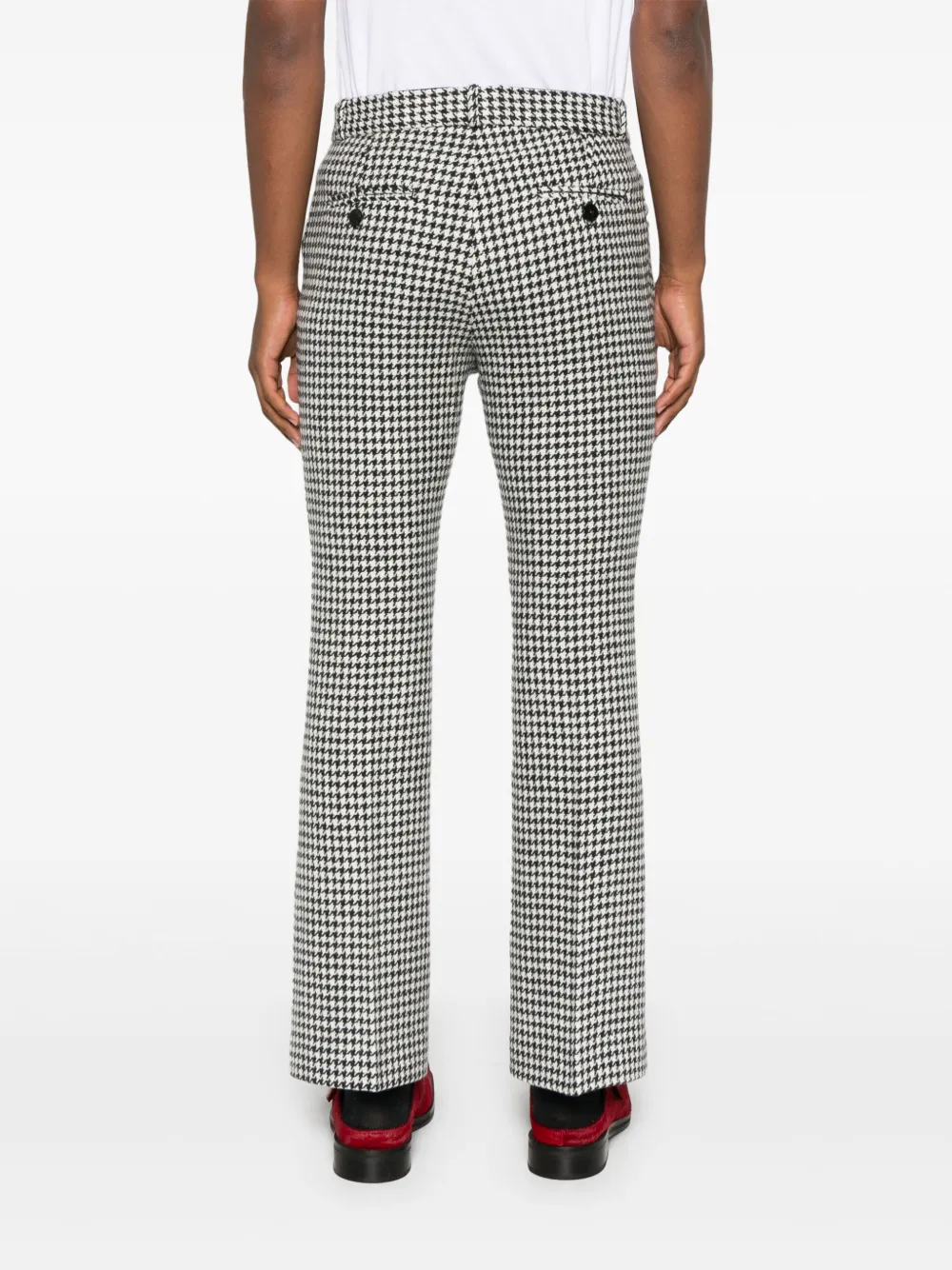 Ernest W Baker Houndstooth Wool Trousers In Multi