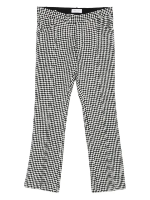 Ernest W. Baker houndstooth wool trousers