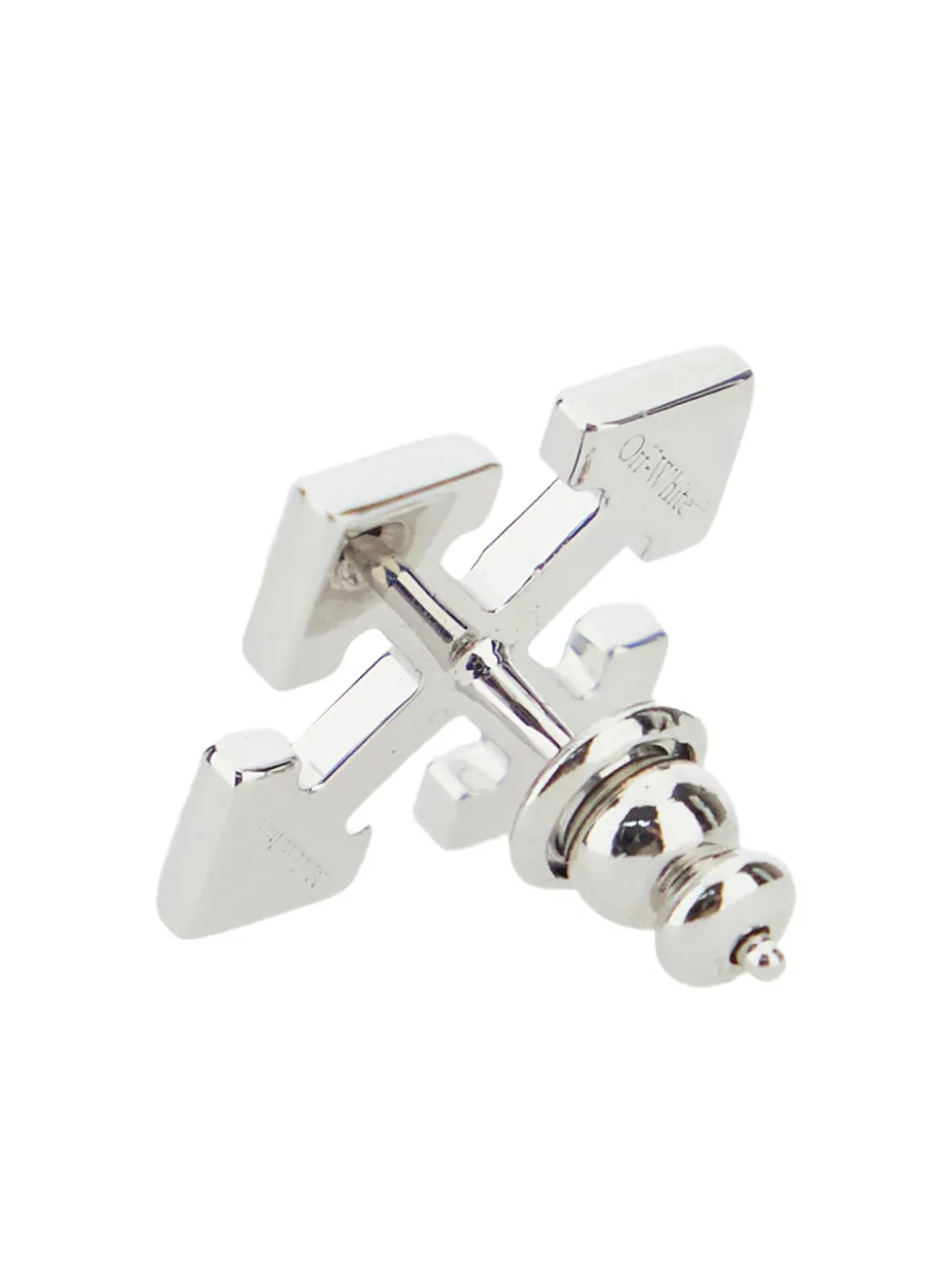 Off-white Men Arrow Mono Earring In Metallic