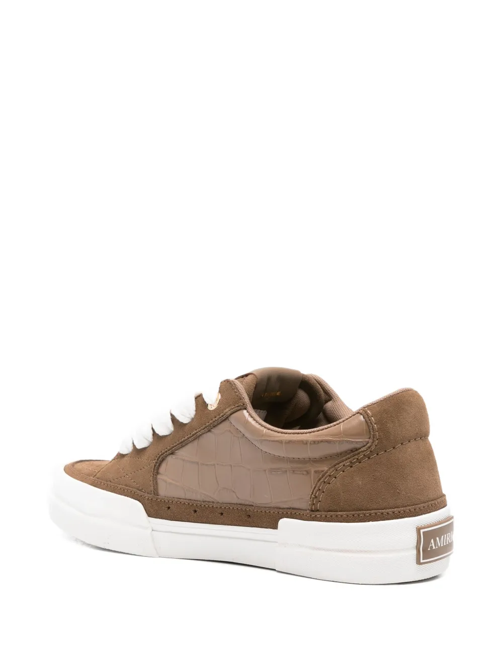 AMIRI star-embellished suede trainers Brown