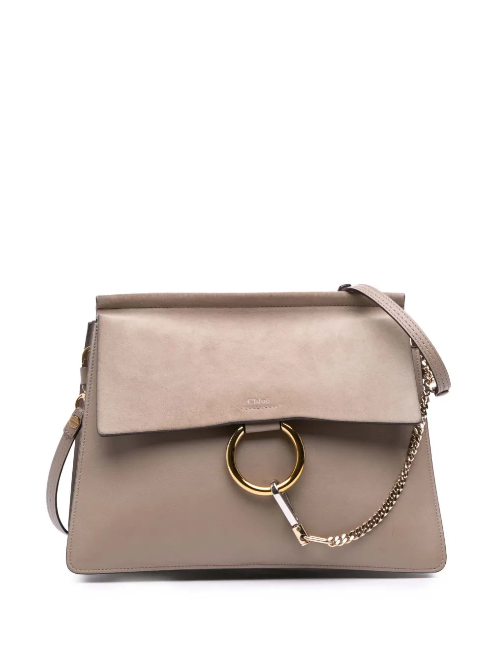 Chloé Pre-Owned 2002-2025 Medium Leather Faye shoulder bag - ブラウン Chloé Pre-Owned 2002-2025 Medium Leather Faye shoulder bag - ブラウン
