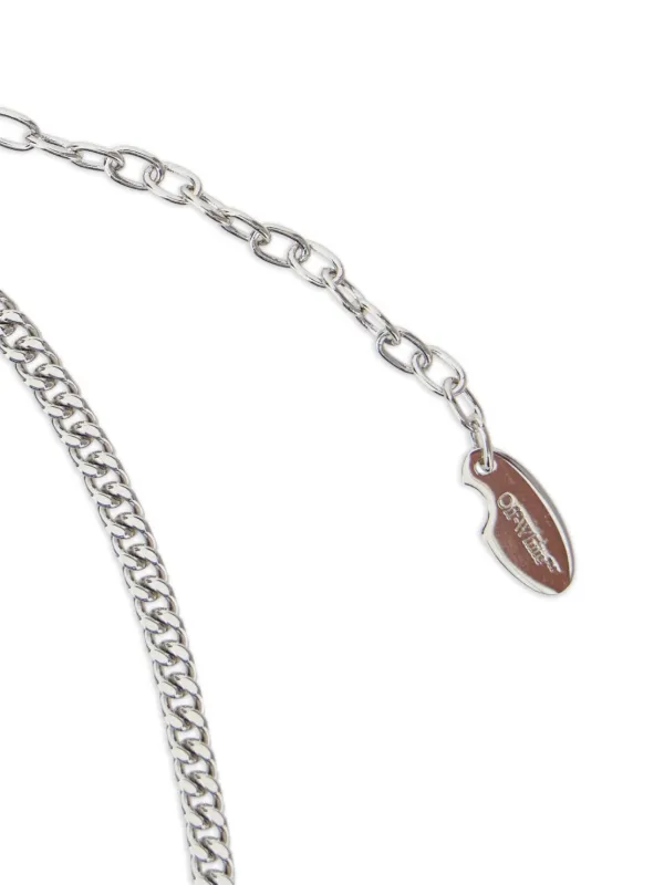 Off-White アローディテール ネックレス | シルバートーン | FARFETCH JP