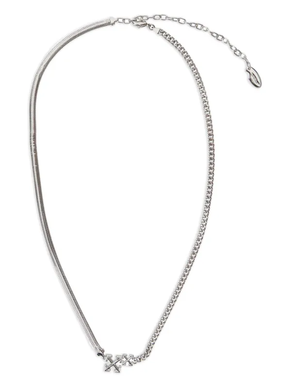 Off-White アローディテール ネックレス | シルバートーン | FARFETCH JP