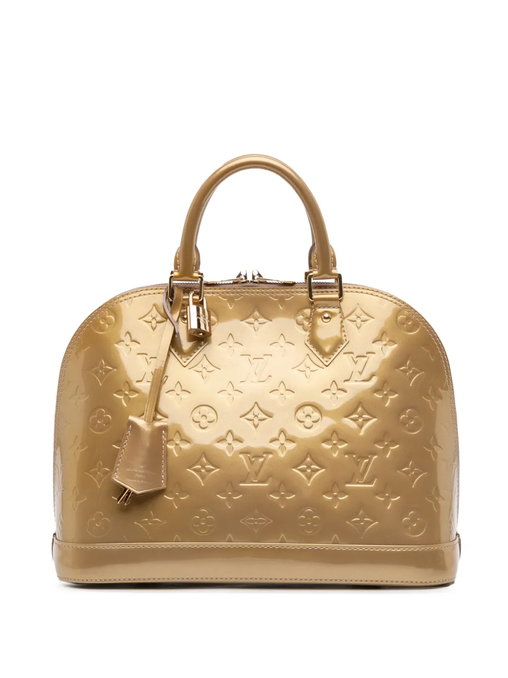Louis Vuitton Pre-Owned 2012 Monogram Vernis Alma PM handbag - ゴールドトーン Louis Vuitton Pre-Owned 2012 Monogram Vernis Alma PM handbag - ゴールドトーン