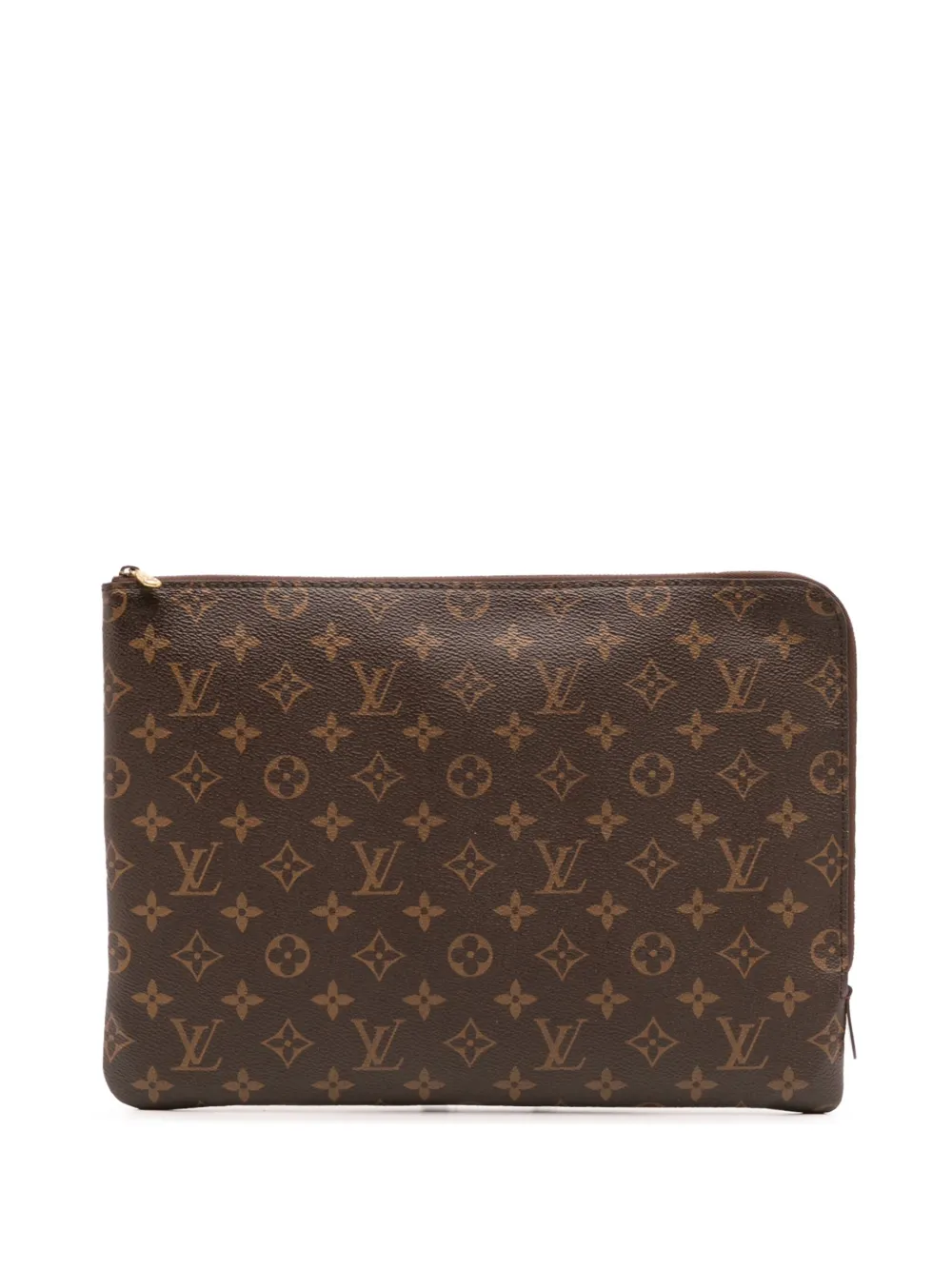 Louis Vuitton Pre-Owned 2018 Monogram Etui Voyage MM clutch bag - ブラウン Louis Vuitton Pre-Owned 2018 Monogram Etui Voyage MM clutch bag - ブラウン