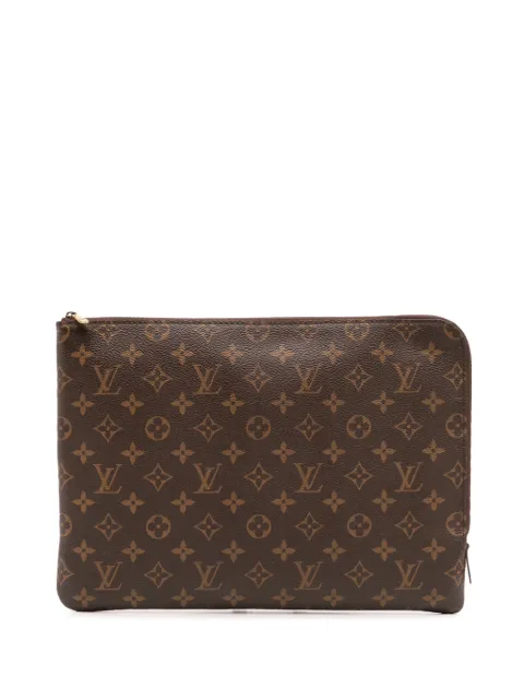 Louis Vuitton Pre-Owned شنطة كلاتش 'مونوغرام إيتوي فوياج MM' ‫2018‬