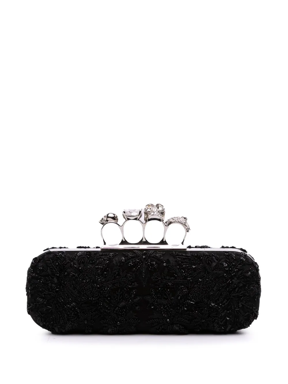 Alexander McQueen Pre-Owned 2010-2025 Beaded Lace Skull Knuckle Duster Alexander McQueen Pre-Owned 2010-2025 Beaded Lace Skull Knuckle Duster