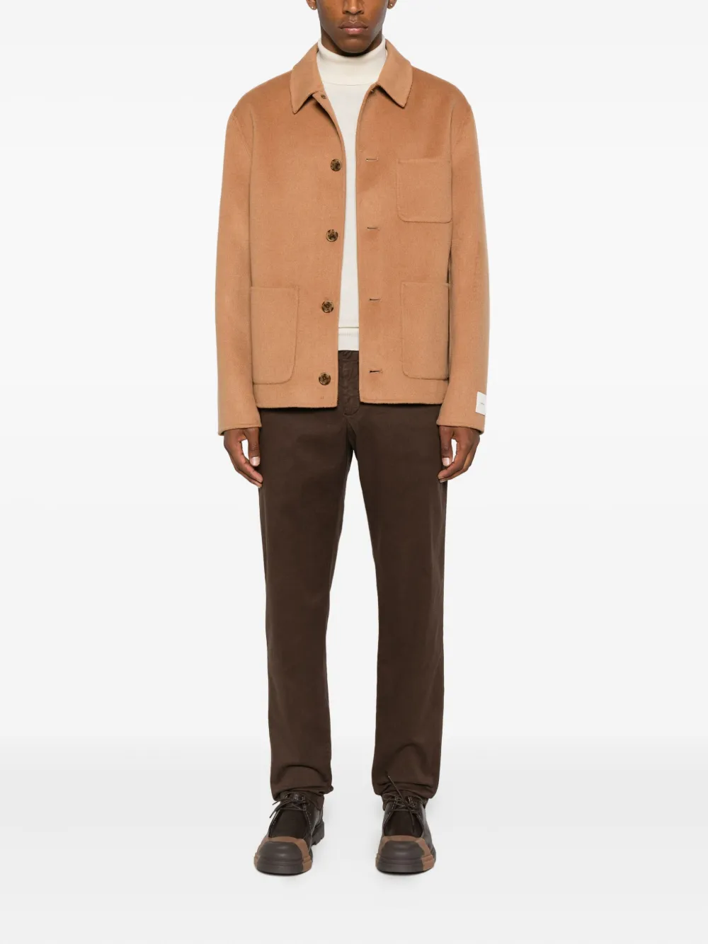 Calvin Klein buttoned patch-pocket jacket | Shirt Jackets | Image 2