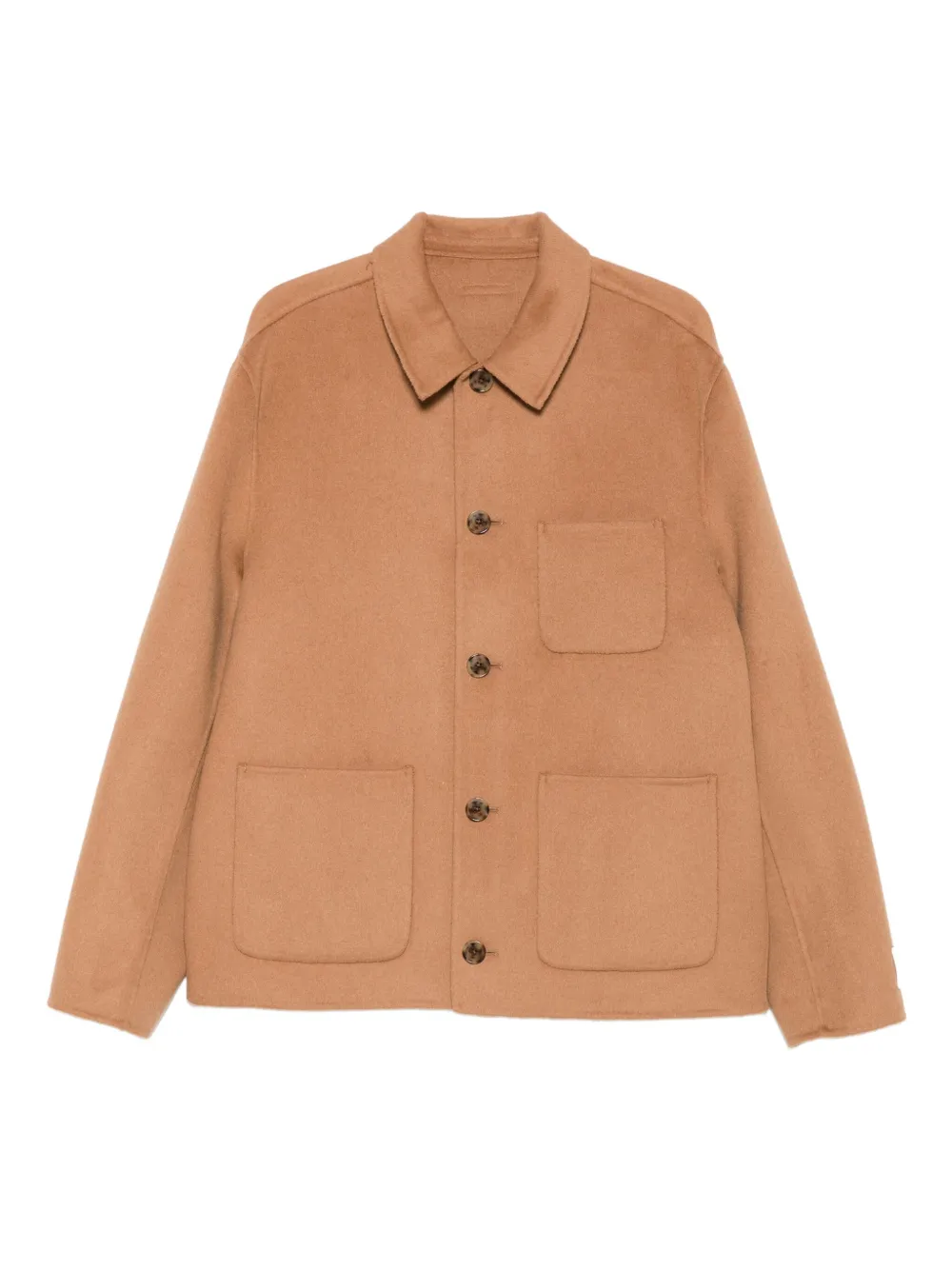Calvin Klein buttoned patch-pocket jacket | Brown | Image 1