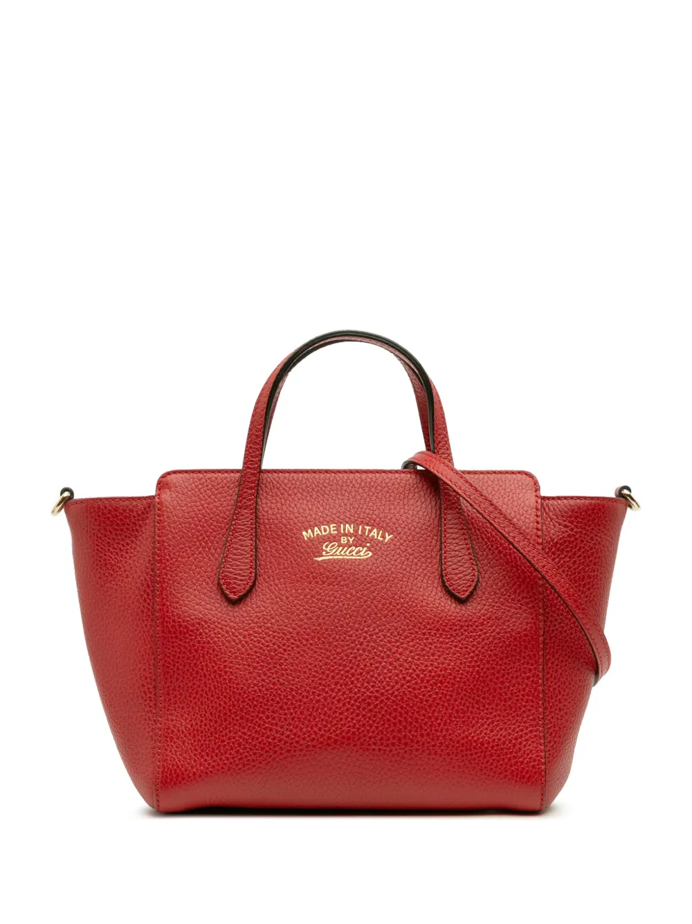 Gucci Pre-Owned 2016-2025 Mini Leather Swing satchel - レッド Gucci Pre-Owned 2016-2025 Mini Leather Swing satchel - レッド