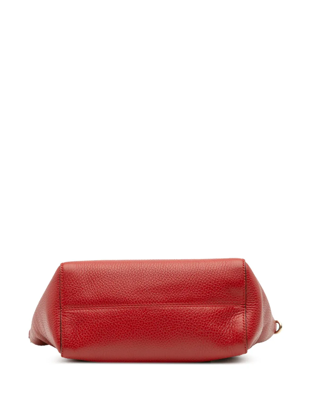 Pre-owned Gucci 2016-2025 Mini Leather Swing Satchel In Red