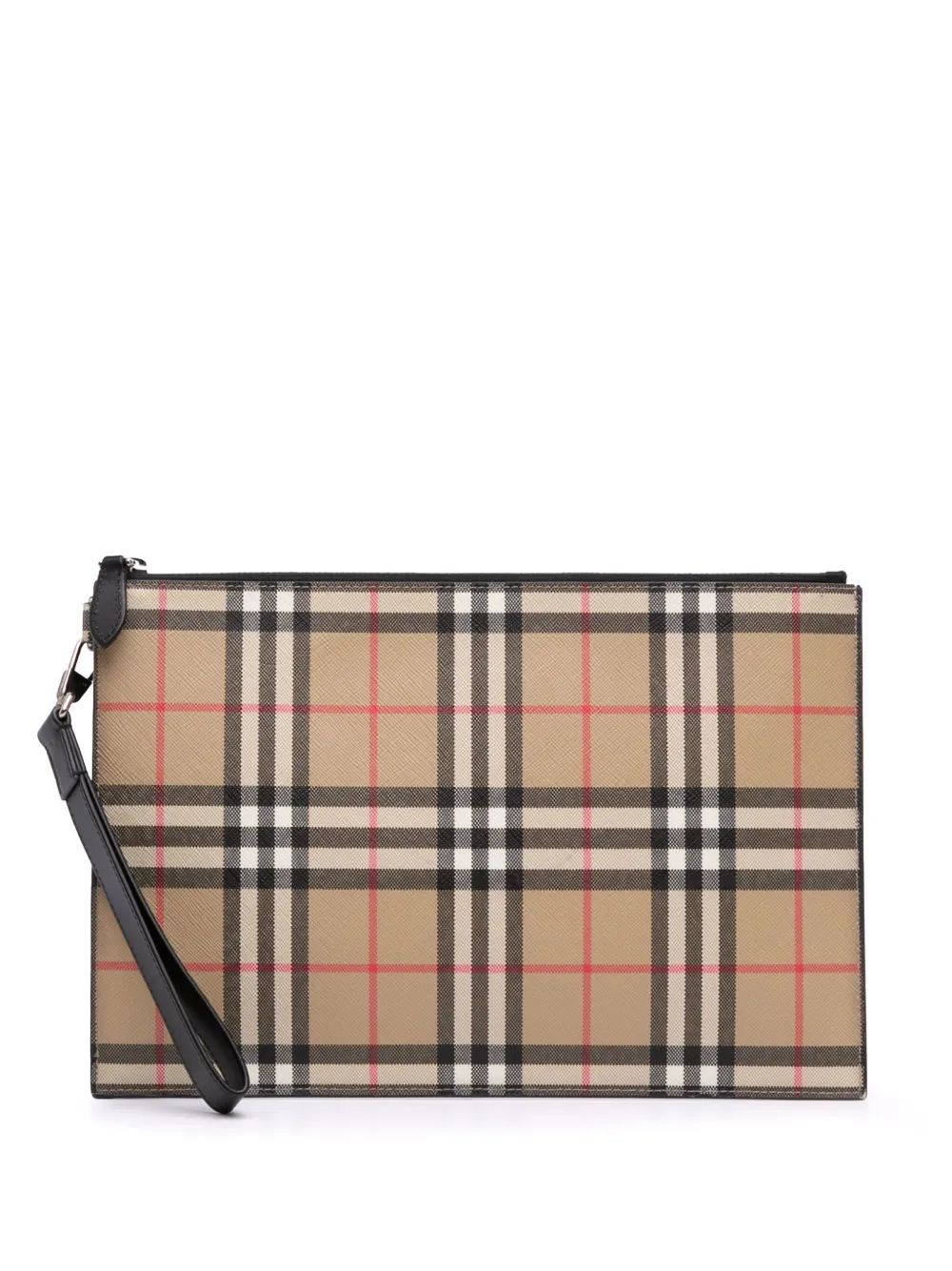 Burberry Pre-Owned 2018-2023 House Check Canvas clutch bag - ブラウン Burberry Pre-Owned 2018-2023 House Check Canvas clutch bag - ブラウン