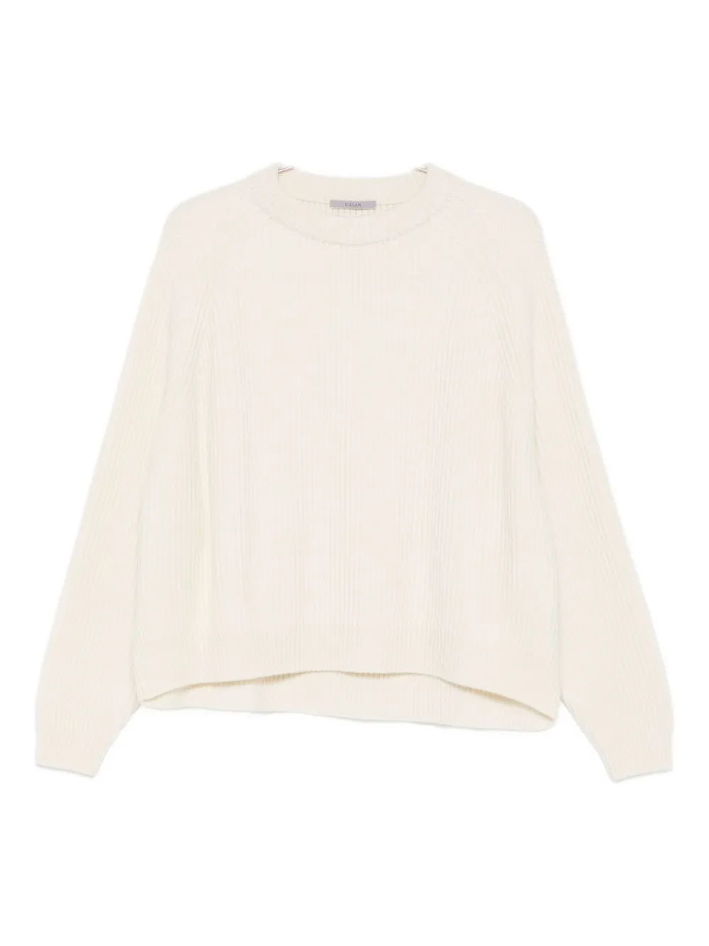 Dušan Ribbed Raglan Sweater In Neutral