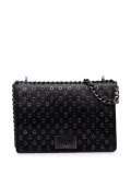 Prada Pre-Owned 2010-2025 Soft Calf Grommet Lock Flap Chain crossbody bag - Black