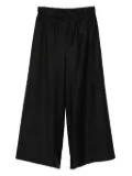 Dusan Gaucho elastic-waist palazzo pants - Black