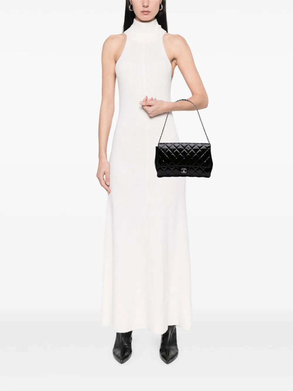 CHANEL Pre-Owned 2012-2013 CC Quilted Patent Clutch With Chain shoulder bag | Pre-Owned | Image 2