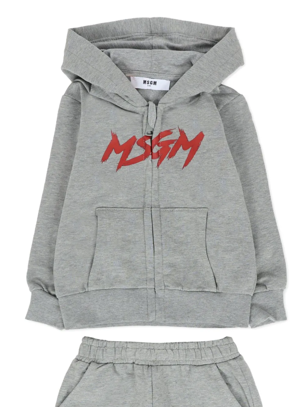 MSGM Kids Trainingspak met logoprint Grijs