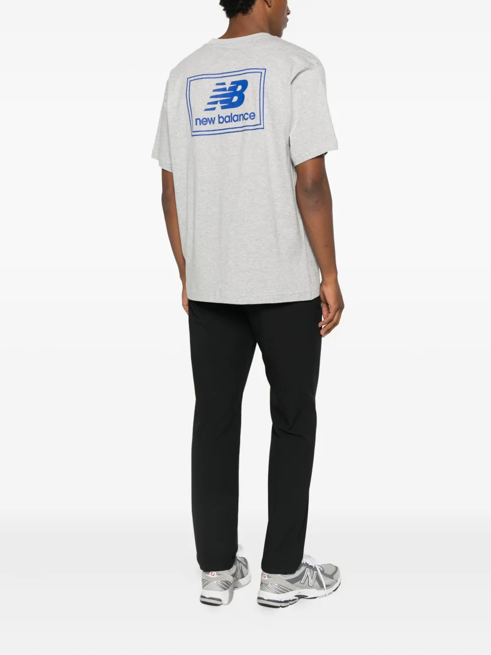 New Balance T-shirt met logopatch - Grijs