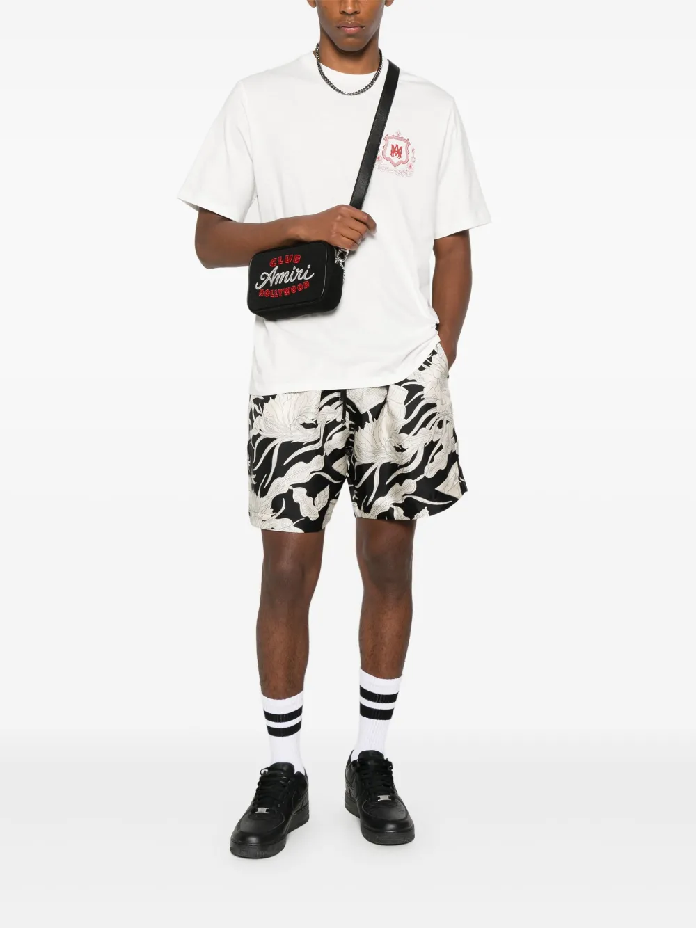 AMIRI T-shirt verfraaid met kristallen - Wit