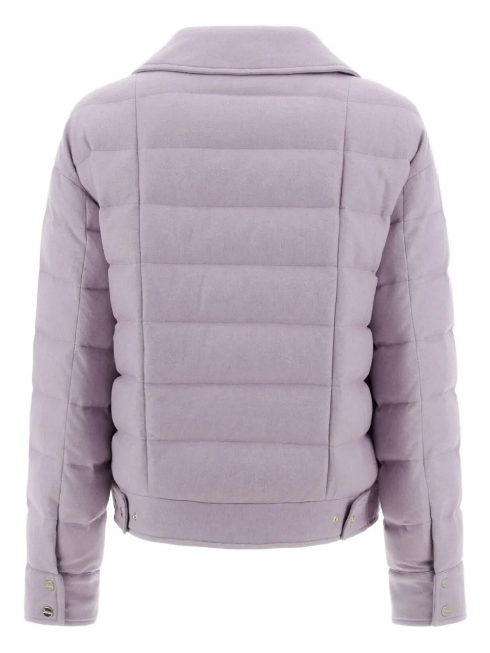 Herno Gewatteerd jack met rits Paars