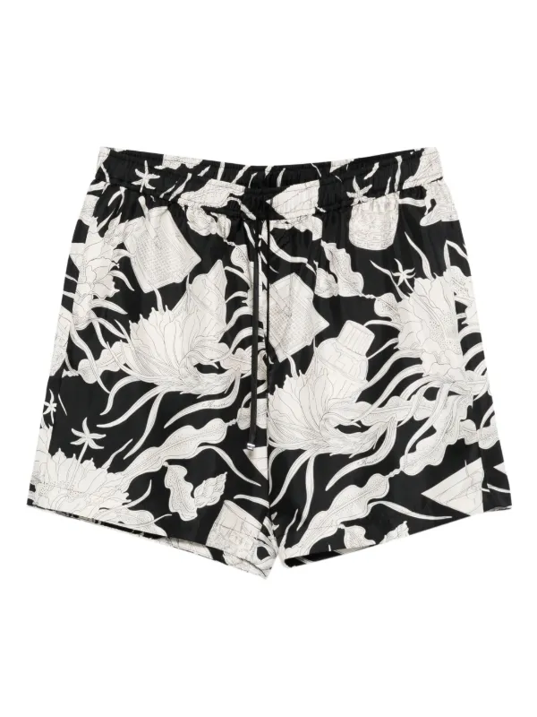 全*️様 AMIRI フラワープリントショートパンツ AMIRI フローラル ショートパンツ | ブラック | FARFETCH JP