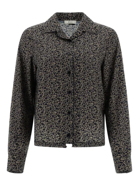 Herno tie-waist patterned shirt