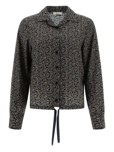 Herno tie-waist patterned shirt