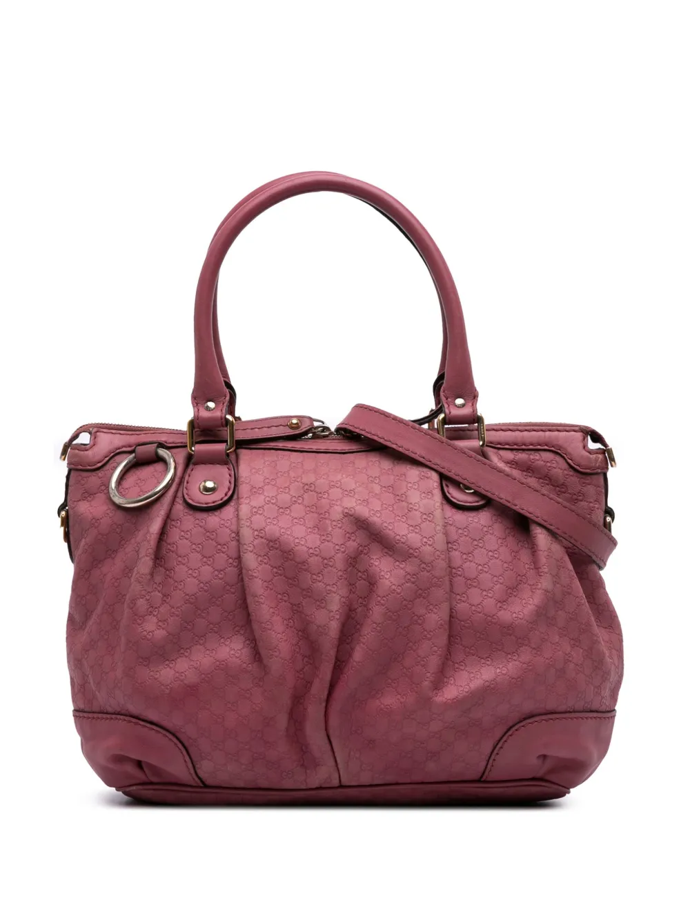 Gucci Pre-Owned 2016-2025 Microguccissima Sukey satchel - ピンク Gucci Pre-Owned 2016-2025 Microguccissima Sukey satchel - ピンク