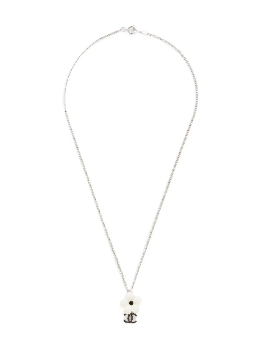 CHANEL Pre-Owned 2005 CC Camellia necklace | Silver | Image 1