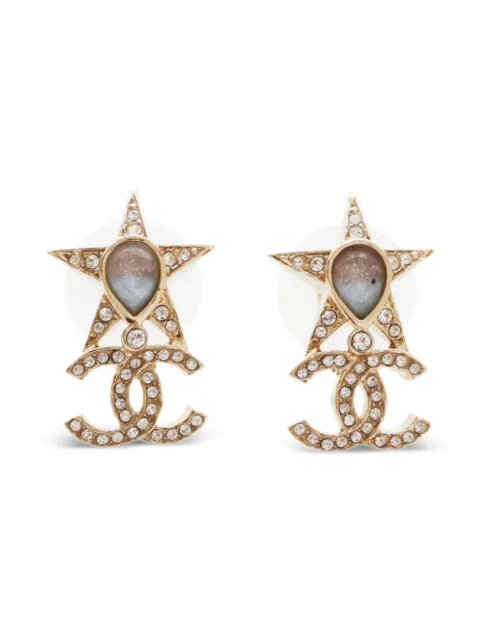 CHANEL Pre-Owned 2023 star CC Mark earrings